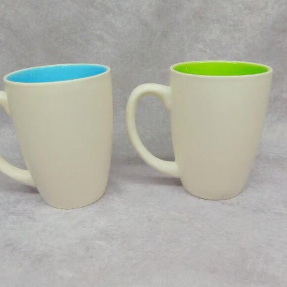 Only at Hallmark Ceramic Cup Embossed Easter Bunny Mugs two 12 oz Cups - Picture 5 of 6
